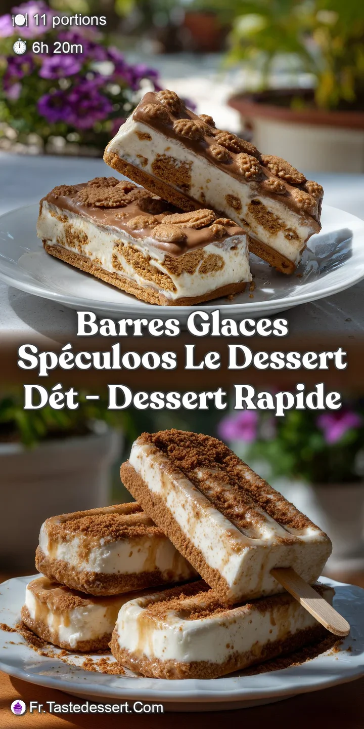 Barres Glaces Sp&eacute;culoos Le Dessert D&eacute;t - Dessert Rapide