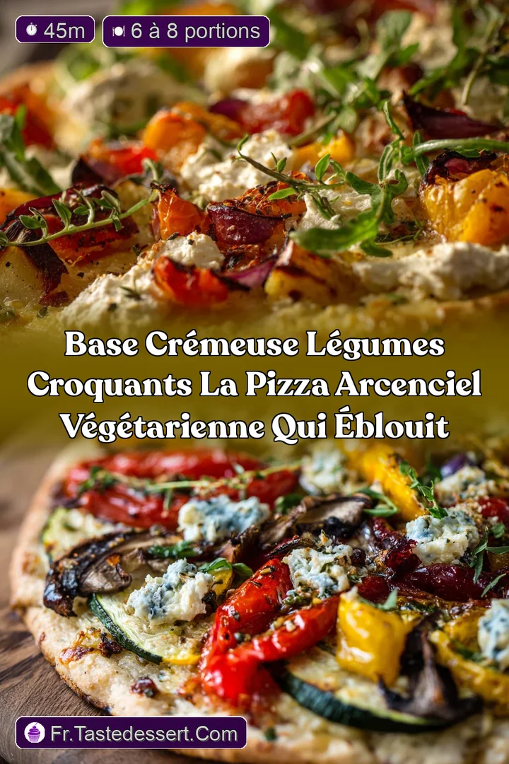 Base Cr&eacute;meuse L&eacute;gumes Croquants La Pizza ArcenCiel V&eacute;g&eacute;tarienne Qui &Eacute;blouit