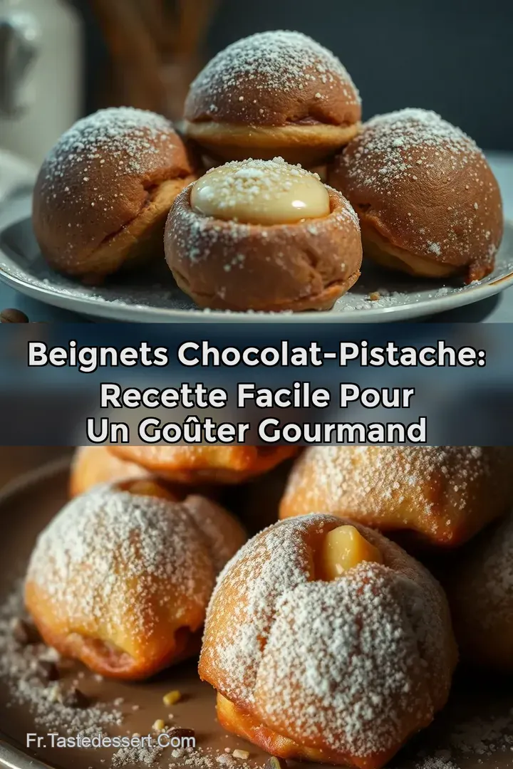 Beignets Chocolat-Pistache: Recette Facile pour un Go&ucirc;ter Gourmand