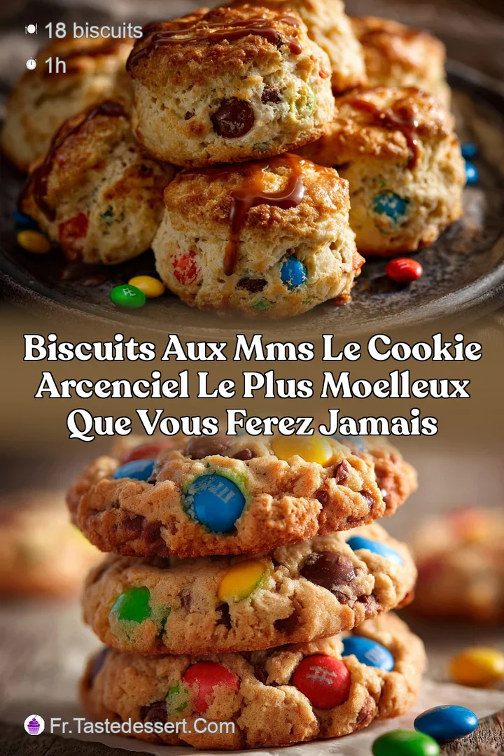 Biscuits aux MMs Le cookie arcenciel le plus moelleux que vous ferez jamais