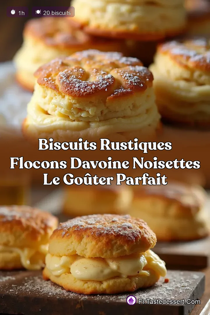Biscuits Rustiques Flocons dAvoine Noisettes Le Go&ucirc;ter Parfait