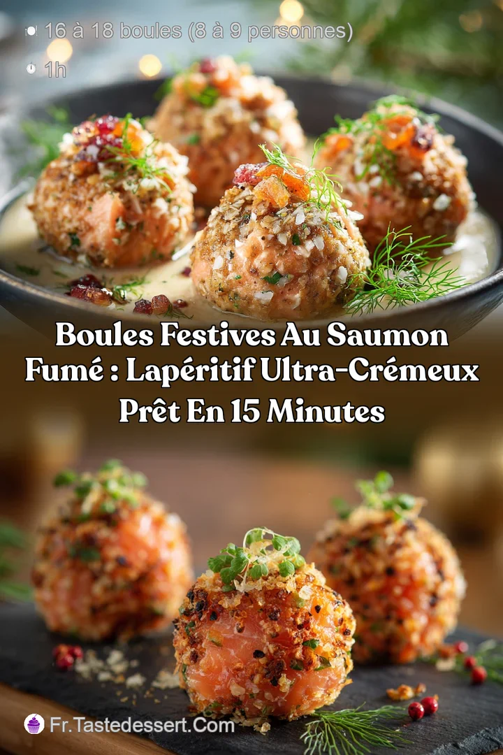 Boules Festives au Saumon Fum&eacute; : LAp&eacute;ritif ultra-cr&eacute;meux pr&ecirc;t en 15 minutes