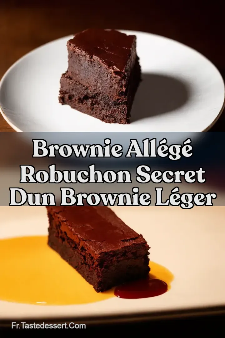 Brownie All&eacute;g&eacute; Robuchon Secret dun Brownie L&eacute;ger