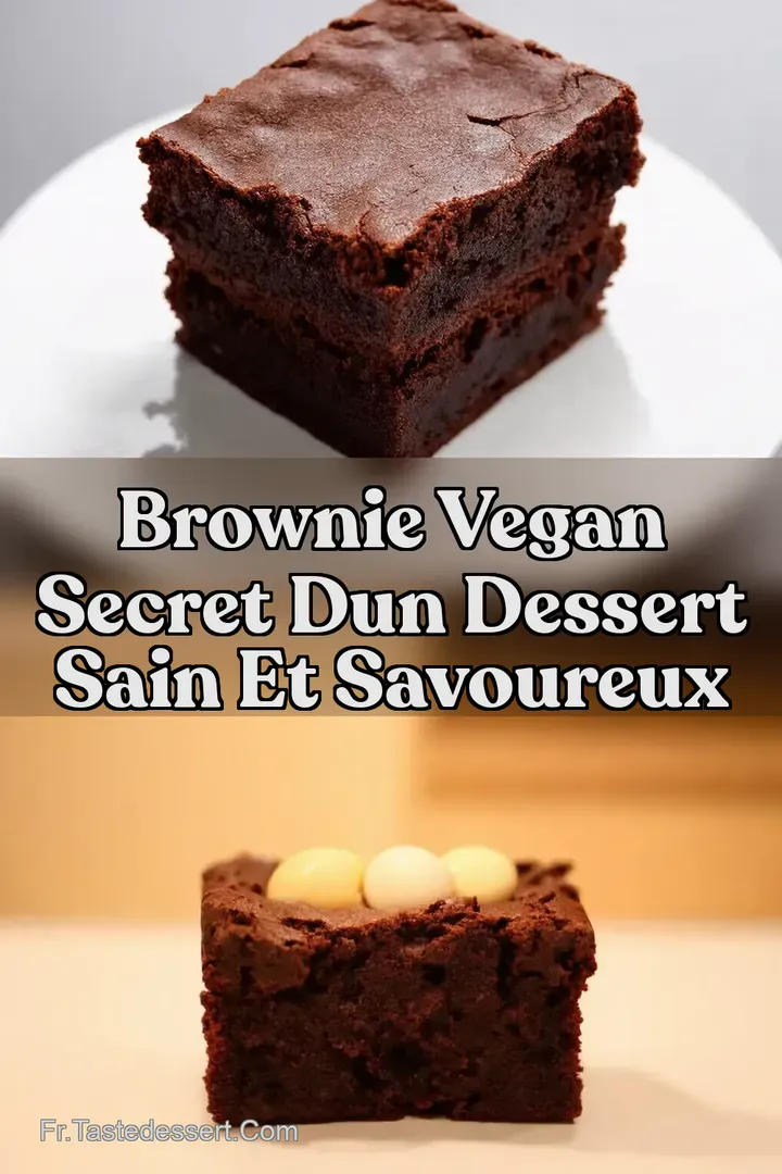 Brownie Vegan Secret dun dessert sain et savoureux