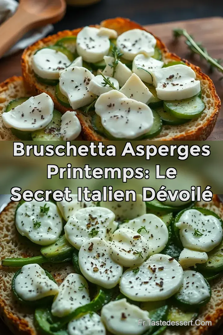 Bruschetta Asperges Printemps: Le Secret Italien D&eacute;voil&eacute;