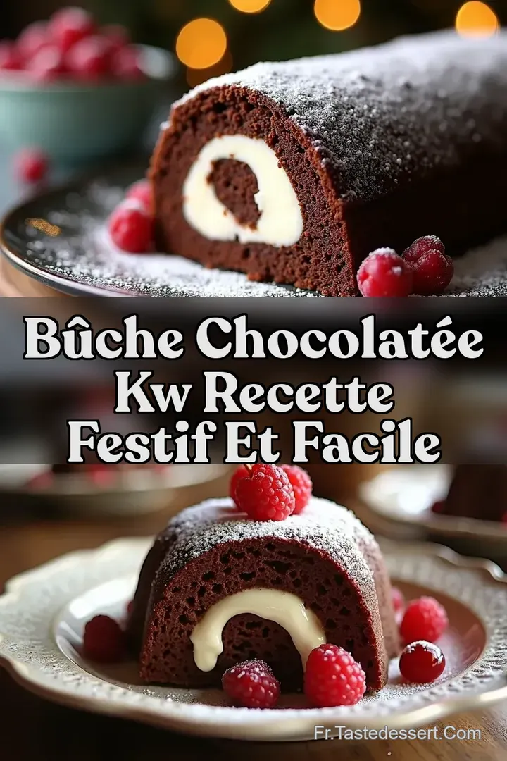 B&ucirc;che Chocolat&eacute;e kw Recette Festif et Facile