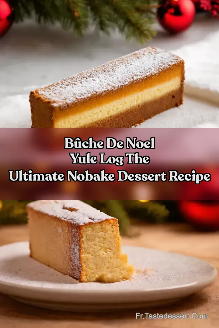 B&ucirc;che De Noel Yule Log The Ultimate NoBake Dessert Recipe