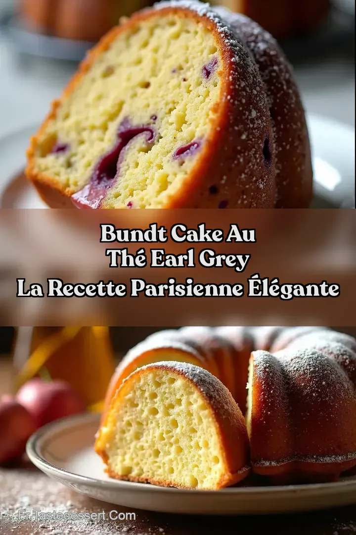 Bundt Cake au Th&eacute; Earl Grey La Recette Parisienne &Eacute;l&eacute;gante