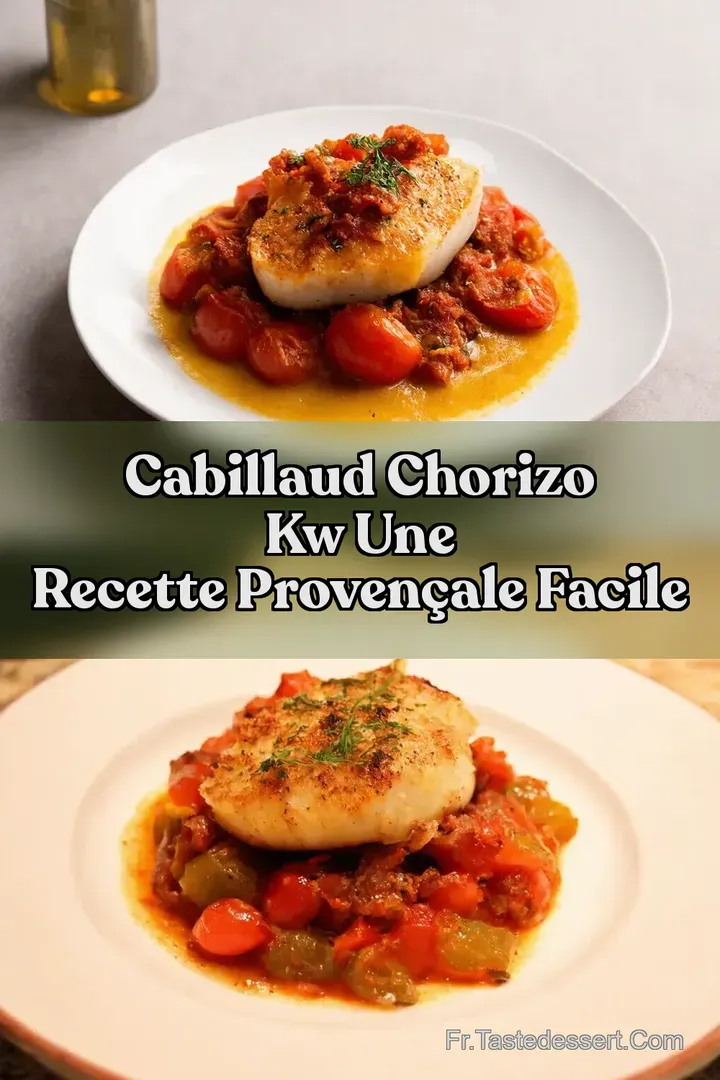 Cabillaud Chorizo kw Une Recette Proven&ccedil;ale Facile