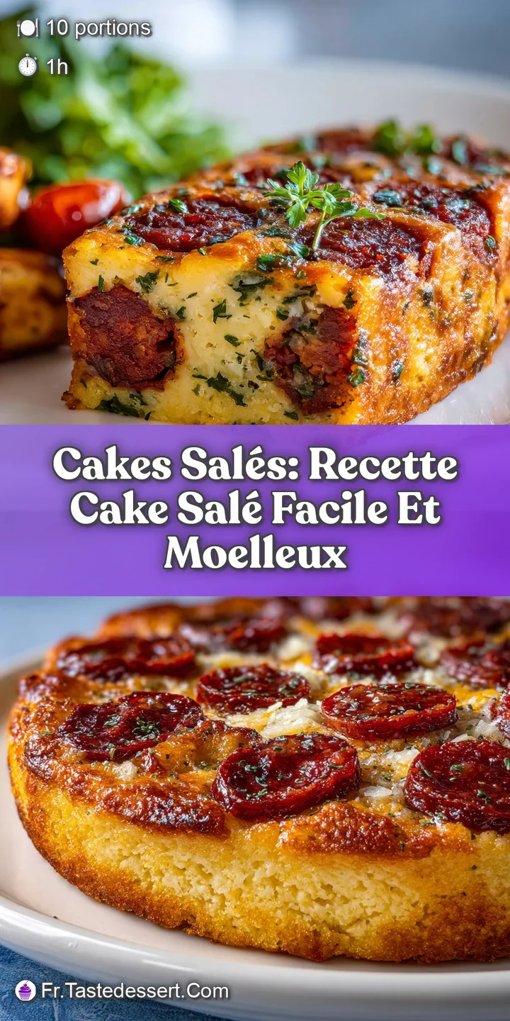 Close-up of a moist, savory cake; flecks of herbs and vegetables visible throughout the golden crumb, hinting at its delic...