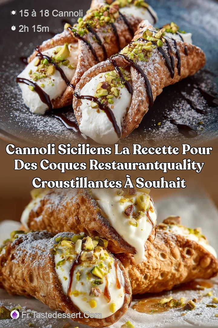 Cannoli Siciliens La recette pour des coques restaurantquality croustillantes &agrave; souhait