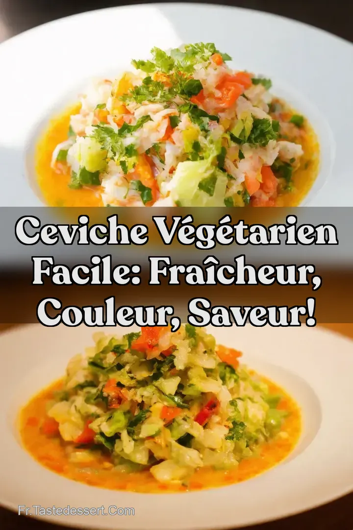 Ceviche V&eacute;g&eacute;tarien Facile: Fra&icirc;cheur Couleur Saveur!