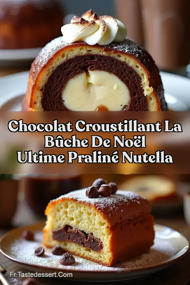 Chocolat Croustillant La B&ucirc;che de No&euml;l Ultime Pralin&eacute; Nutella