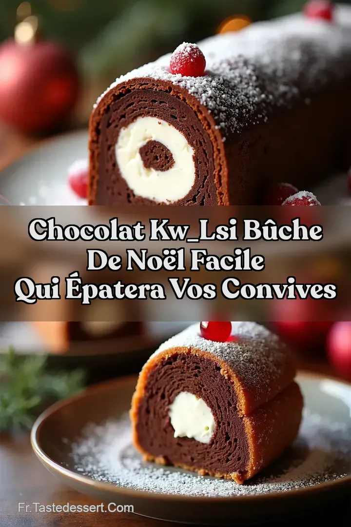 Chocolat kw_lsi B&ucirc;che de No&euml;l Facile Qui &Eacute;patera Vos Convives