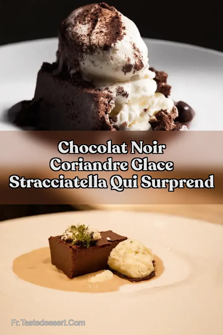 Chocolat Noir Coriandre Glace Stracciatella Qui Surprend