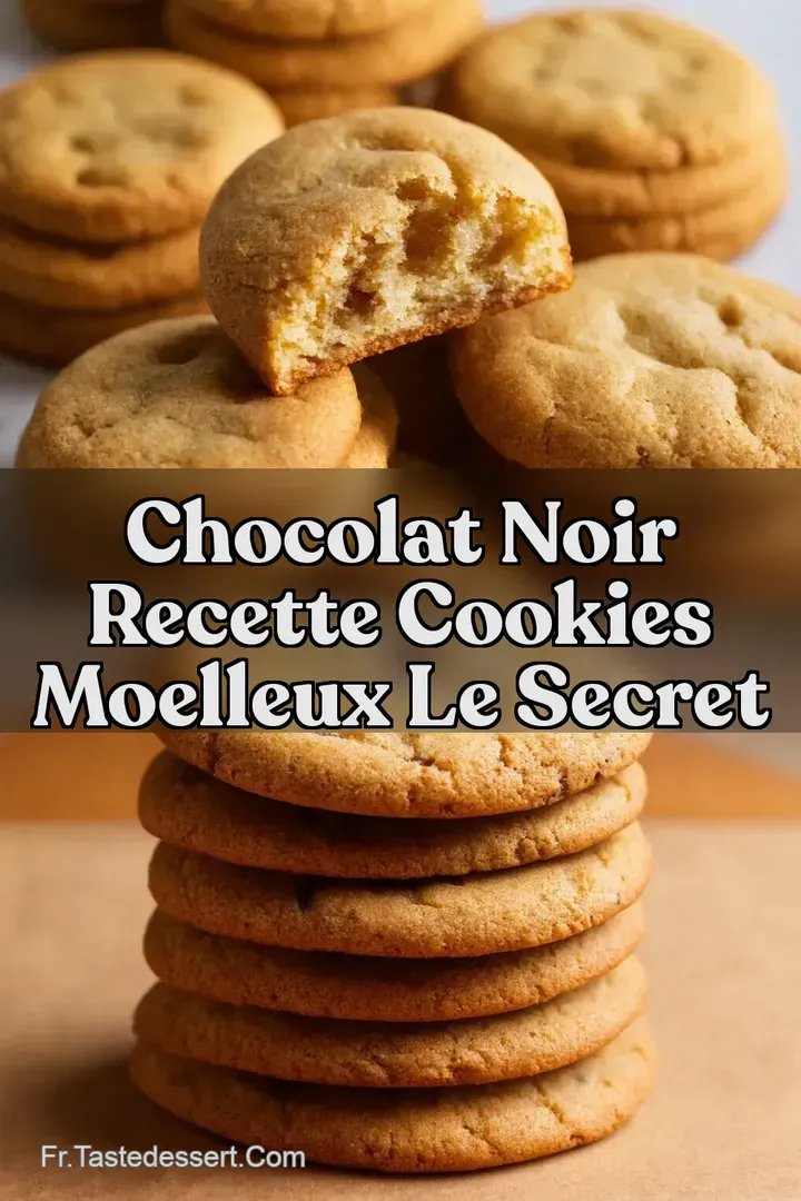 Chocolat Noir Recette Cookies Moelleux Le Secret