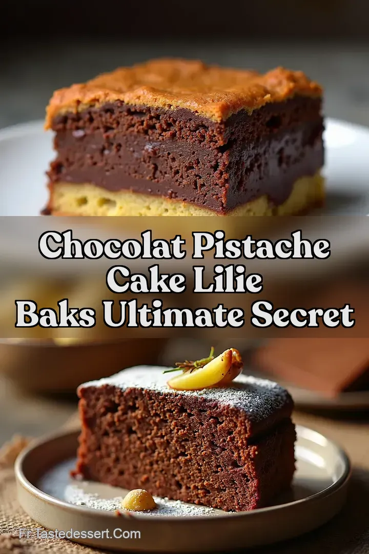 Chocolat Pistache Cake Lilie Baks Ultimate Secret