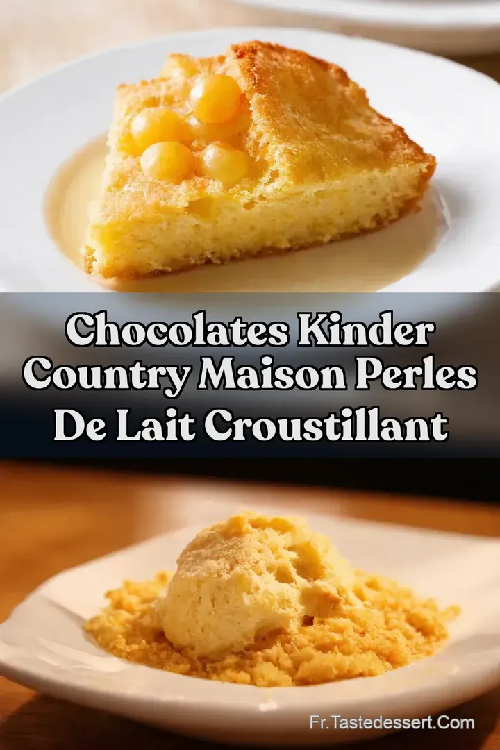 Chocolates Kinder Country Maison Perles de Lait Croustillant