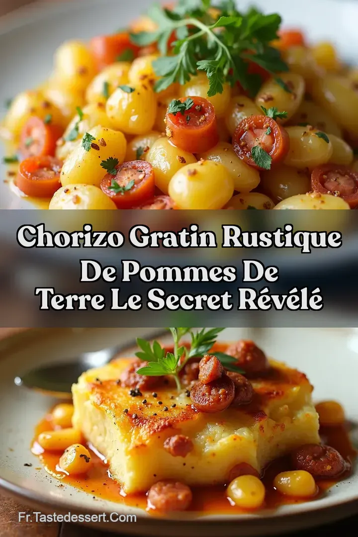 Chorizo Gratin Rustique de Pommes de Terre Le Secret R&eacute;v&eacute;l&eacute;