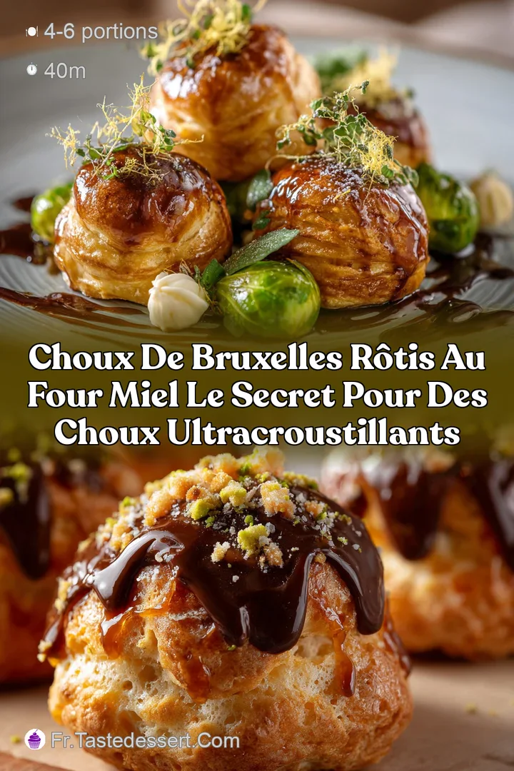 Choux de Bruxelles r&ocirc;tis au four miel le secret pour des choux ultracroustillants