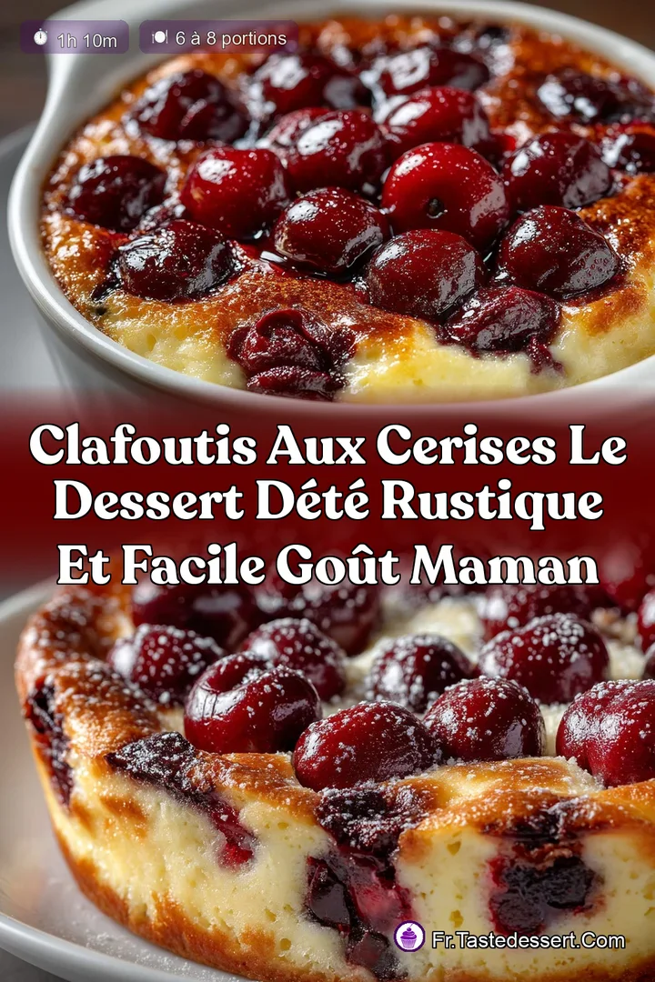 Clafoutis aux Cerises Le dessert d&eacute;t&eacute; rustique et facile go&ucirc;t Maman