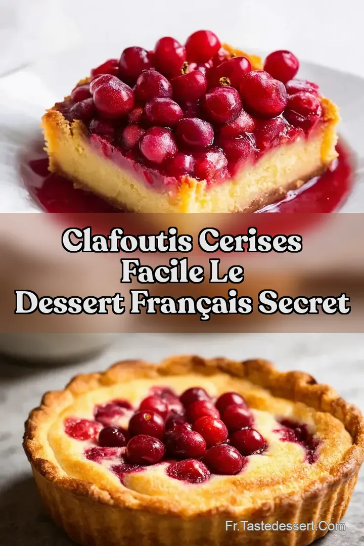 Clafoutis Cerises Facile Le Dessert Fran&ccedil;ais Secret