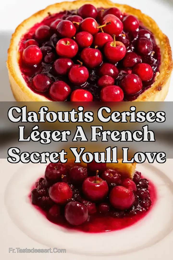 Clafoutis Cerises L&eacute;ger A French Secret Youll Love