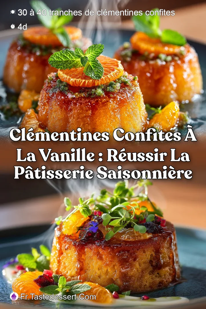 Cl&eacute;mentines Confites &agrave; la Vanille : R&eacute;ussir la P&acirc;tisserie Saisonni&egrave;re