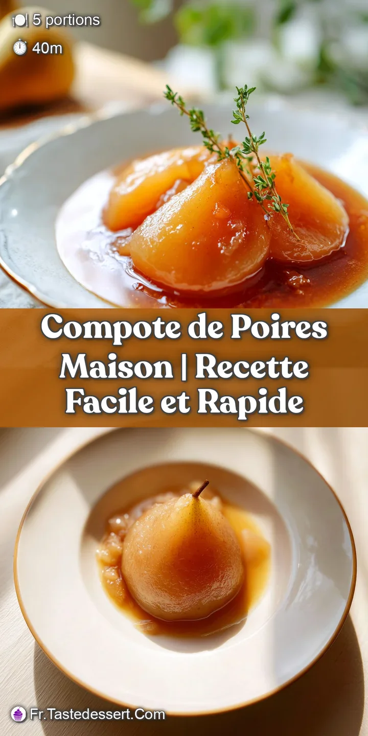 Close-up of soft, yielding pear slices coated in a deep, caramelized syrup, showing delicate texture.