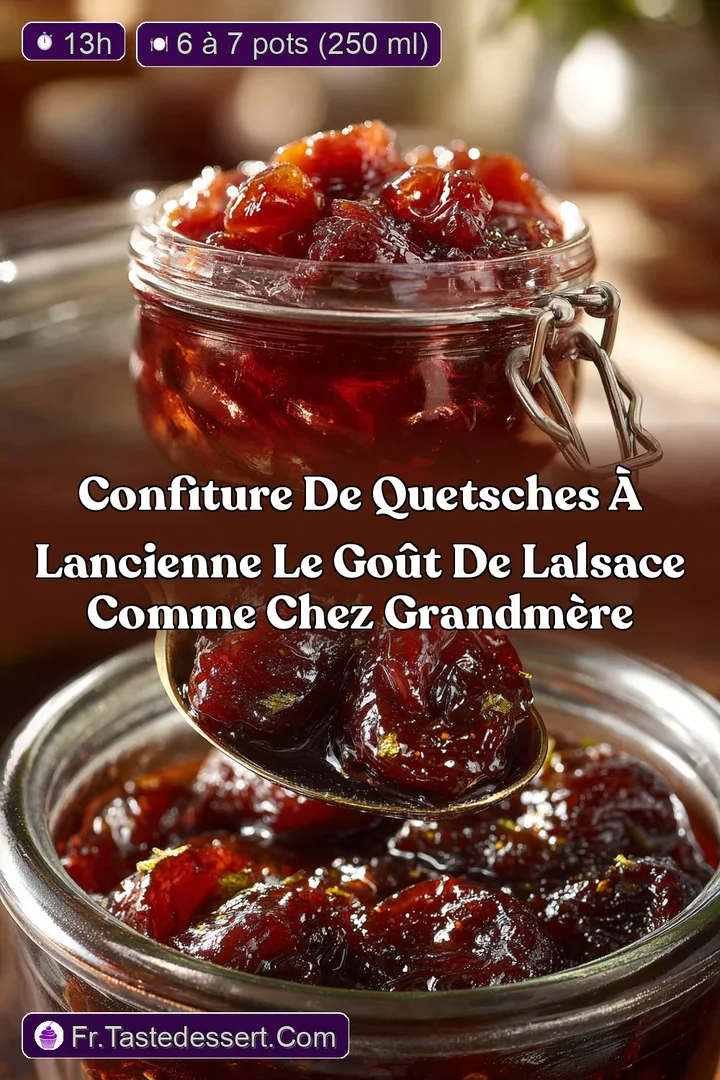 Confiture de Quetsches &agrave; lancienne Le go&ucirc;t de lAlsace comme chez GrandM&egrave;re