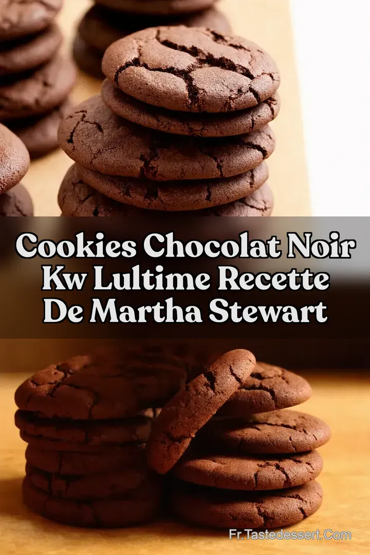 Cookies Chocolat Noir kw LUltime Recette de Martha Stewart