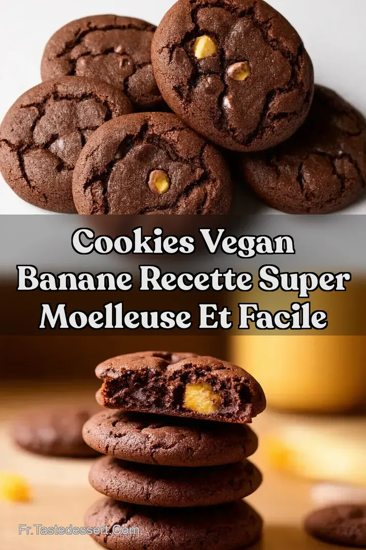 Cookies Vegan Banane Recette Super Moelleuse et Facile
