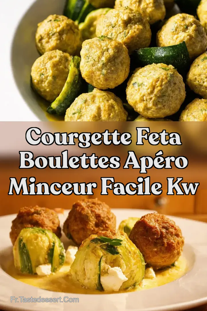 Courgette Feta Boulettes Ap&eacute;ro Minceur Facile kw