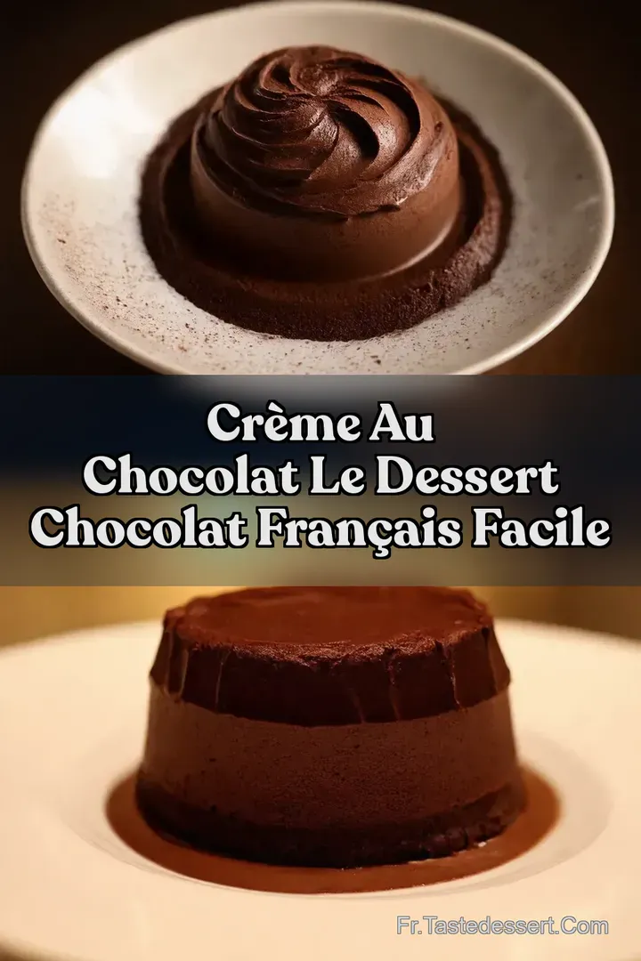 Cr&egrave;me au Chocolat LE Dessert Chocolat Fran&ccedil;ais Facile