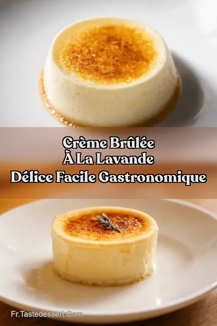 Cr&egrave;me Br&ucirc;l&eacute;e &agrave; la Lavande D&eacute;lice Facile Gastronomique