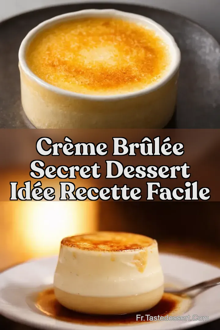 Cr&egrave;me Br&ucirc;l&eacute;e Secret Dessert Id&eacute;e Recette Facile