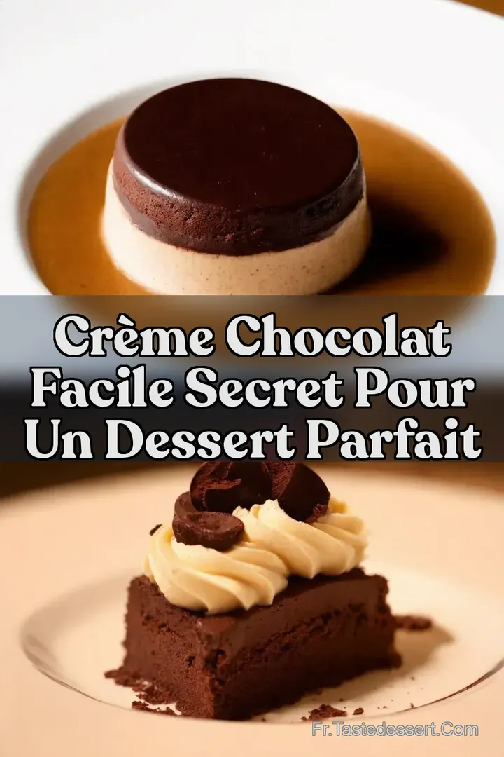 Cr&egrave;me Chocolat Facile Secret pour un Dessert Parfait