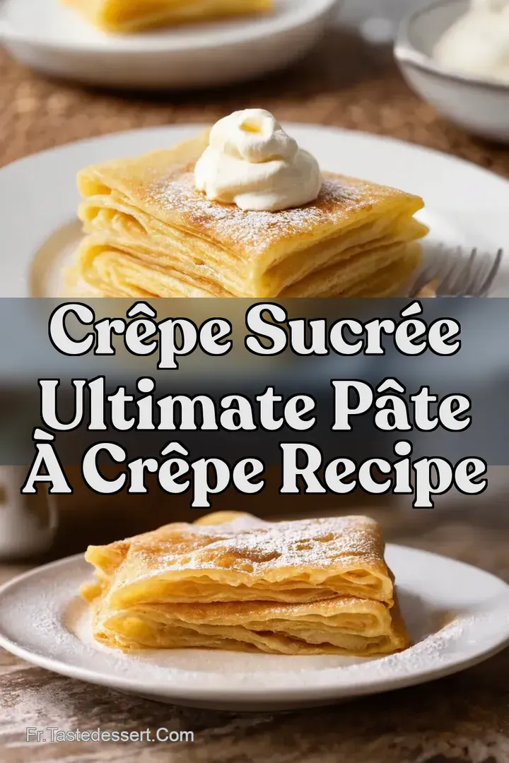 Cr&ecirc;pe Sucr&eacute;e Ultimate P&acirc;te &agrave; Cr&ecirc;pe Recipe