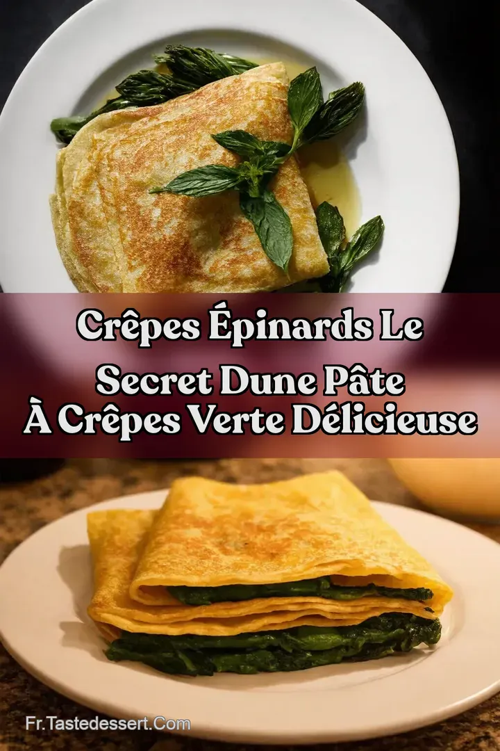 Cr&ecirc;pes &Eacute;pinards Le Secret dune P&acirc;te &agrave; Cr&ecirc;pes Verte D&eacute;licieuse