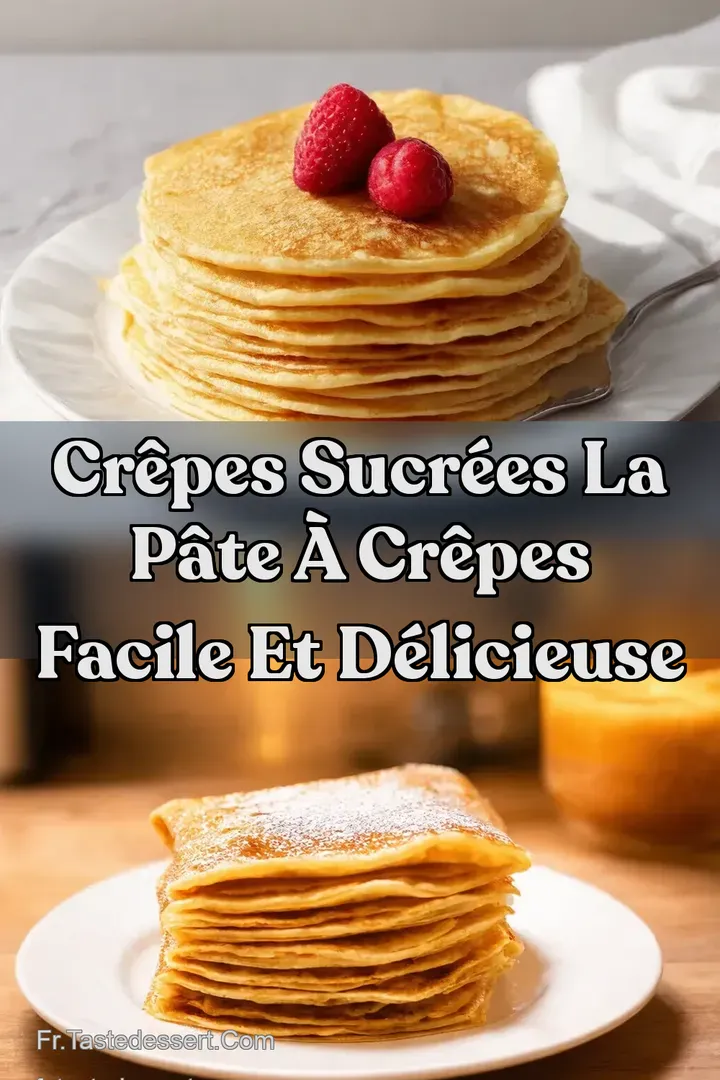 Cr&ecirc;pes Sucr&eacute;es La P&acirc;te &agrave; Cr&ecirc;pes Facile et D&eacute;licieuse