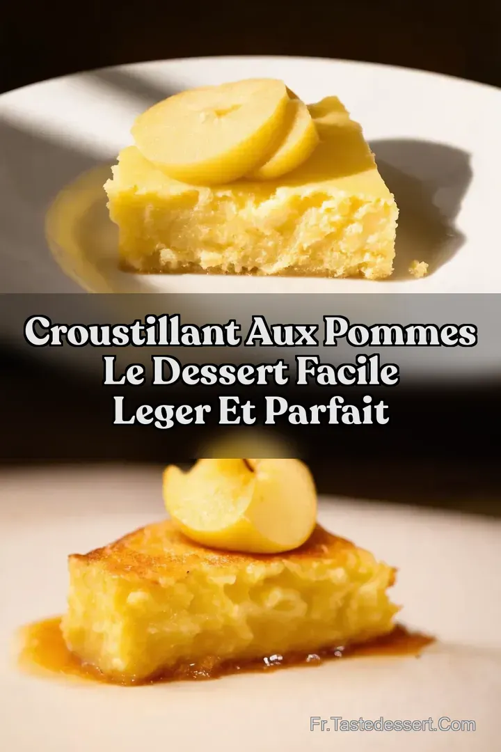 Croustillant aux Pommes Le dessert facile leger et parfait