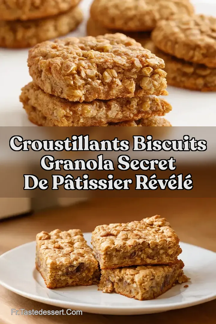 Croustillants Biscuits Granola Secret de P&acirc;tissier R&eacute;v&eacute;l&eacute;