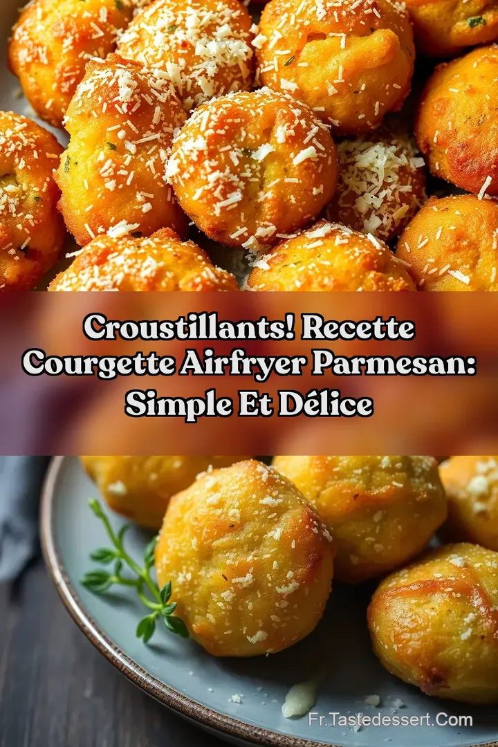 Croustillants! Recette Courgette Airfryer Parmesan: Simple et D&eacute;lice