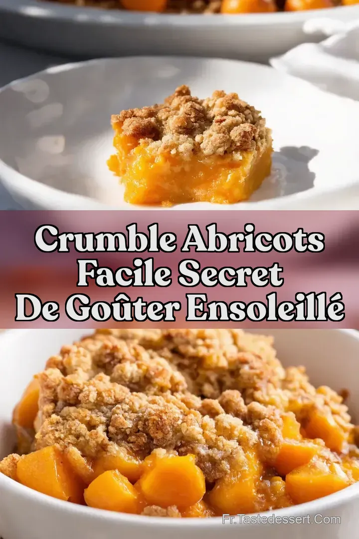 Crumble Abricots Facile Secret de Go&ucirc;ter Ensoleill&eacute;