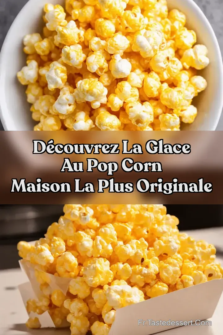 D&eacute;couvrez la Glace Au Pop Corn Maison La Plus Originale