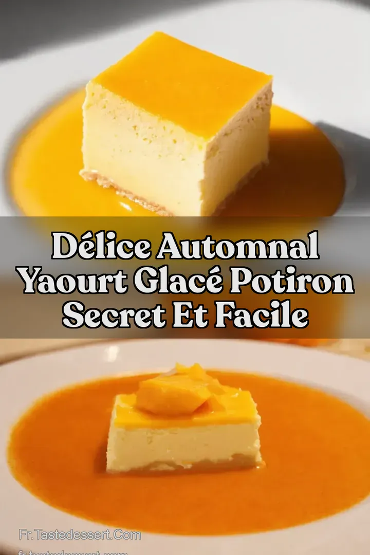 D&eacute;lice Automnal Yaourt Glac&eacute; Potiron Secret et Facile