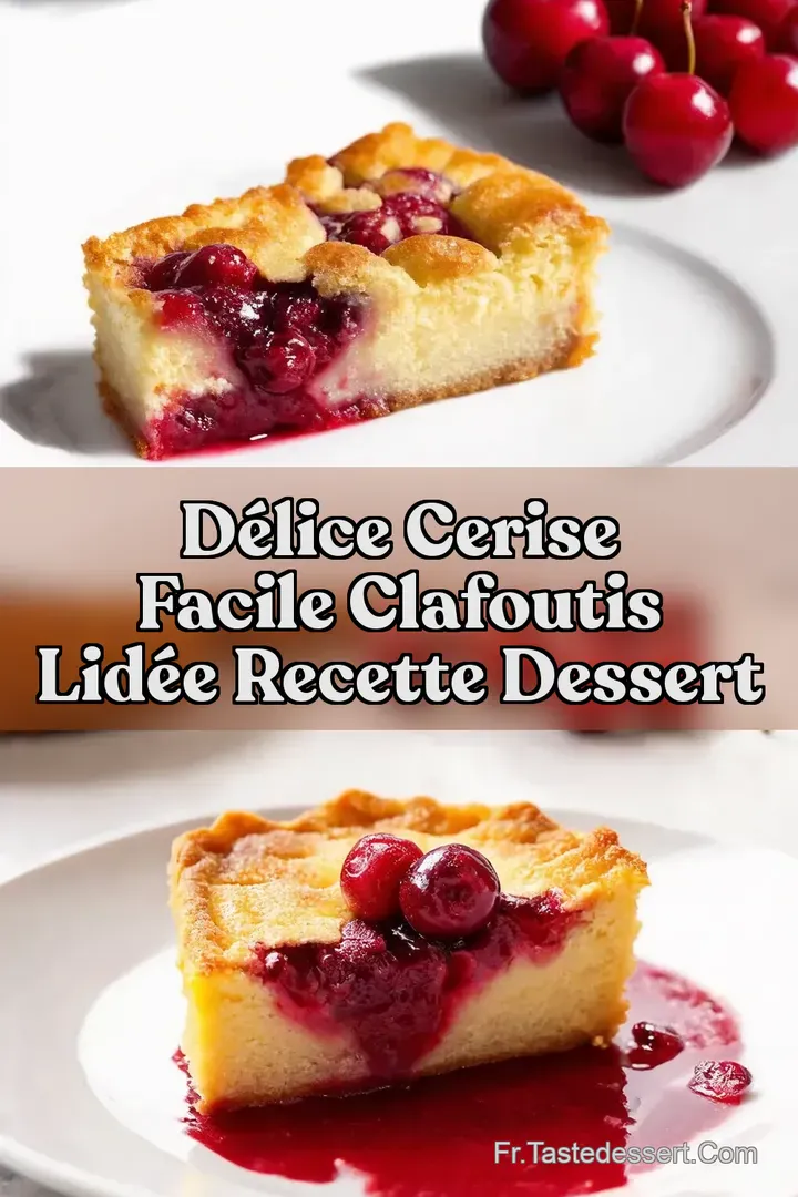 D&eacute;lice Cerise Facile Clafoutis lId&eacute;e Recette Dessert