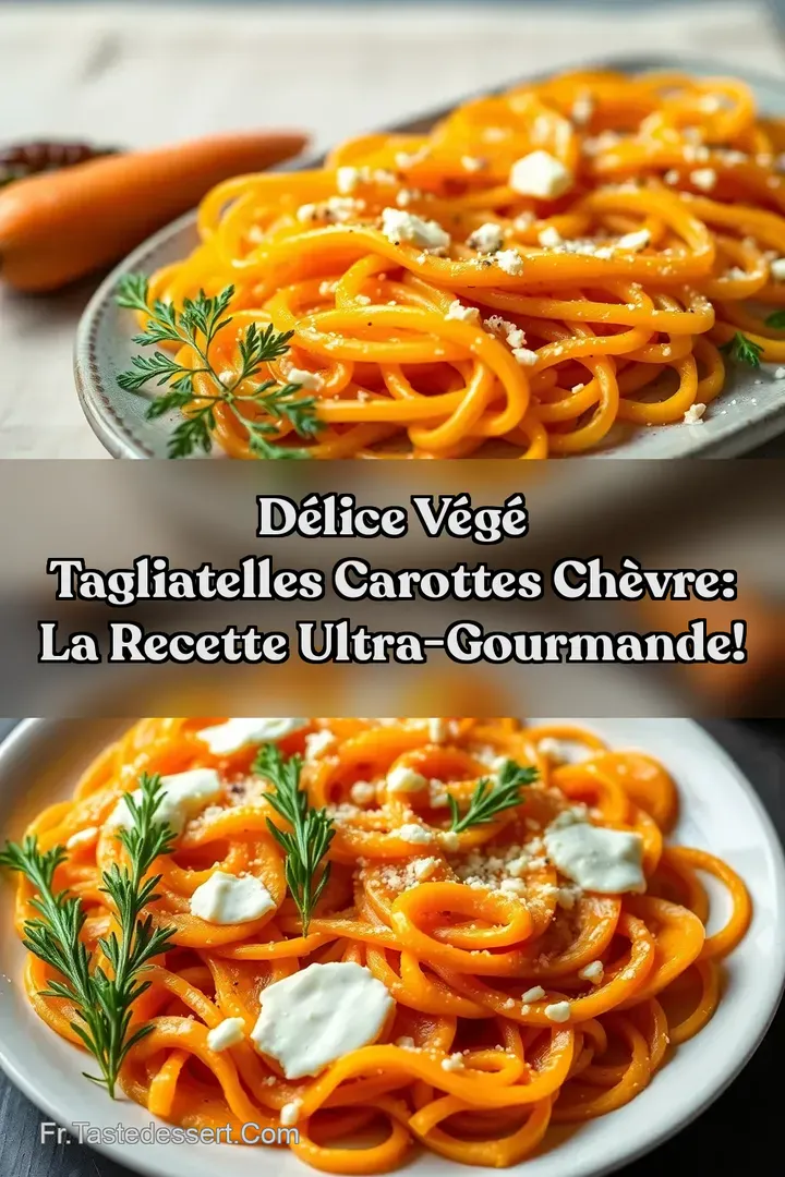 D&Eacute;LICE V&Eacute;G&Eacute; Tagliatelles Carottes Ch&egrave;vre: La Recette Ultra-Gourmande!