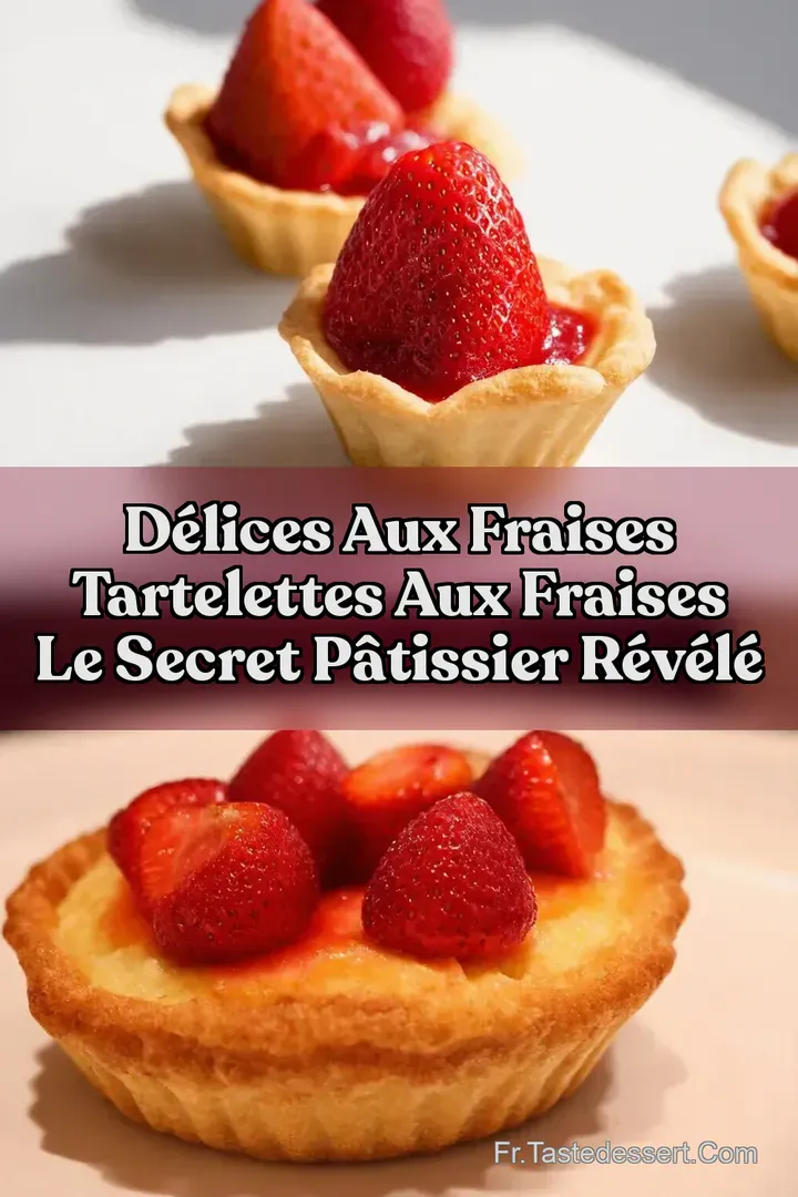 D&eacute;lices aux Fraises Tartelettes aux fraises Le Secret P&acirc;tissier R&eacute;v&eacute;l&eacute;