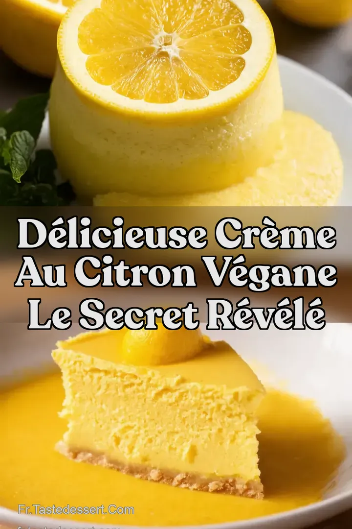 D&eacute;licieuse Cr&egrave;me au Citron V&eacute;gane Le Secret R&eacute;v&eacute;l&eacute;